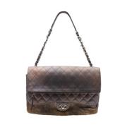 Pre-owned Leather handbags Chanel Vintage , Brown , Dames