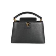 Pre-owned Leather handbags Louis Vuitton Vintage , Black , Dames