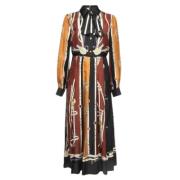 Pre-owned Silk dresses Gucci Vintage , Multicolor , Dames