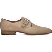 Beige Suède Monk Strap Schoenen Stefano Lauran , Beige , Heren