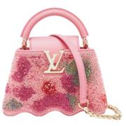 Pre-owned Leather handbags Louis Vuitton Vintage , Pink , Dames