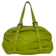 Pre-owned Leather shoulder-bags Bottega Veneta Vintage , Green , Dames