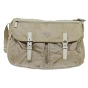 Pre-owned Fabric prada-bags Prada Vintage , Beige , Dames