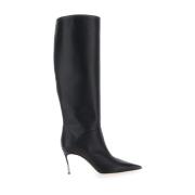 Zwarte Kniehoge Haklaarzen Casadei , Black , Dames