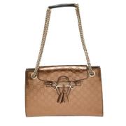 Pre-owned Leather gucci-bags Gucci Vintage , Brown , Dames