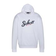 Hoodie Spencer Schott NYC , White , Heren