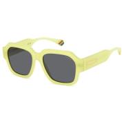 Geel/Grijs Zonnebril PLD 6212/S/X Polaroid , Yellow , Unisex