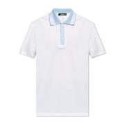 Polo met logo Versace , White , Heren