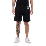 Zwarte Sportieve Shorts Love Moschino , Black , Heren