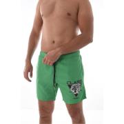 Groene Logo Zwembroek Cavalli Class , Green , Heren