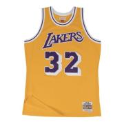 Magic Johnson Lakers Shirt 1984-85 Mitchell & Ness , Yellow , Heren