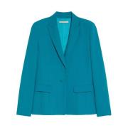 Groen Satijnen Blazer Set voor Vrouwen Pennyblack , Green , Dames