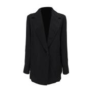 Zwart Linnen Blazer Set Pennyblack , Black , Dames