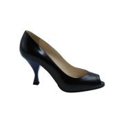 Pre-owned Leather heels Prada Vintage , Black , Dames