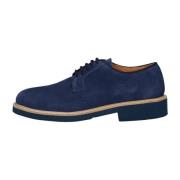 Suède Veterschoen Elegante Stijl Exton , Blue , Heren