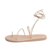 Witte Gevlochten Griekse Sandaal Ancient Greek Sandals , Beige , Dames