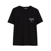 Zwarte T-shirts en Polos met Zak Max Mara , Black , Dames