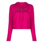 Fuchsia Hoodie Cashmere Mix MC2 Saint Barth , Pink , Dames