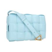 Intrecciato Nappa Schoudertas Blauw Bottega Veneta , Blue , Dames