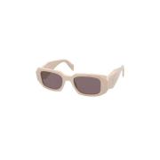 Gris Stijlvolle Bril Prada , Beige , Unisex