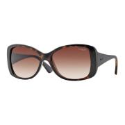 Bruin Verloop Havana Zonnebril Vogue , Brown , Dames