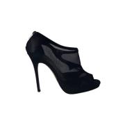 Pre-owned Suede heels Jimmy Choo Pre-owned , Black , Dames