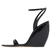 Pre-owned Leather sandals Giuseppe Zanotti Pre-owned , Black , Dames