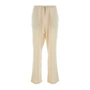 Ivory Wide-Leg Pant The Row , White , Heren