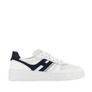 Blauwe Sneakers met Zigzag-stiksels Hogan , Multicolor , Heren