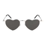 Irregular Metalen Frame Zonnebril SL 301 Saint Laurent , Gray , Unisex