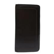 Pre-owned Leather wallets Louis Vuitton Vintage , Black , Dames