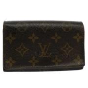 Pre-owned Canvas wallets Louis Vuitton Vintage , Brown , Dames