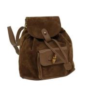 Pre-owned Suede shoulder-bags Gucci Vintage , Brown , Dames