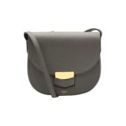 Pre-owned Leather celine-bags Celine Vintage , Gray , Dames