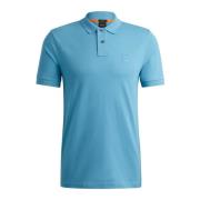 Heldere Blauwe T-shirts en Polos Hugo Boss , Blue , Heren