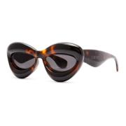 Cat-eye zonnebril in donker Havana Loewe , Brown , Dames