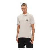 Regular Fit Katoenen Polo - Beige Emporio Armani , Beige , Heren