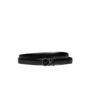 Smalle Leren Riem Collectie Herfst/Winter Calvin Klein , Black , Dames