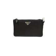 Luxe Polyamide Handtas Prada , Black , Dames