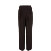 Elegante Zwarte Broek met Micro-Patroon Armani Exchange , Black , Dame...