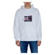 Graffiti Hoodie Mannen Herfst/Winter Collectie Tommy Jeans , White , H...