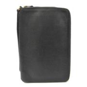 Pre-owned Leather home-office Hermès Vintage , Black , Dames