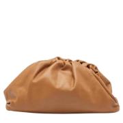 Pre-owned Leather pouches Bottega Veneta Vintage , Brown , Dames