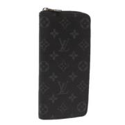 Pre-owned Canvas wallets Louis Vuitton Vintage , Black , Dames