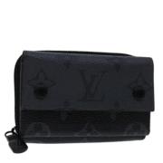 Pre-owned Canvas wallets Louis Vuitton Vintage , Black , Dames