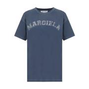 Blauwe T-shirts & Polos voor vrouwen Maison Margiela , Blue , Dames