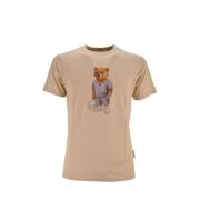 Biologisch Katoen Filou T-shirt Baron Filou , Beige , Heren