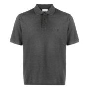 Katoenen poloshirt met korte mouwen en logo borduursel Saint Laurent ,...