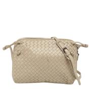 Pre-owned Leather shoulder-bags Bottega Veneta Vintage , Beige , Dames