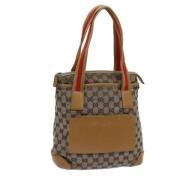 Pre-owned Leather totes Gucci Vintage , Brown , Dames